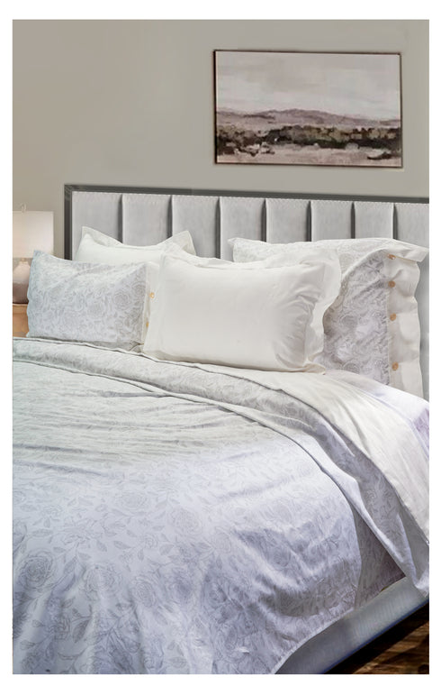 Smooth Art King Size 100% Cotton Bedsheet Set with 4 Pillow Covers by Florida